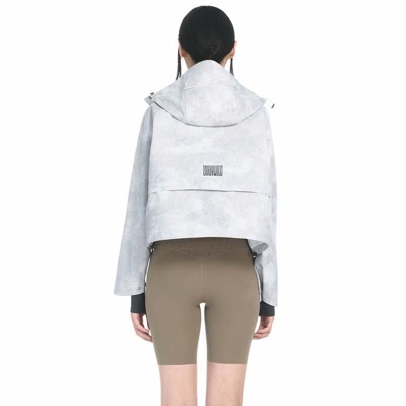 Women's Short Hooded Windbreaker Jacket