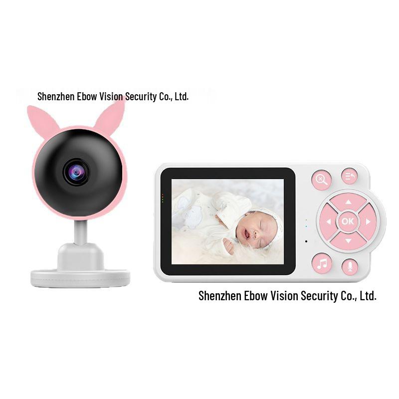 2.8" Wireless Baby Monitor with Cry Detection, Night Vision, Two-Way Talk, and Feeding Timer.