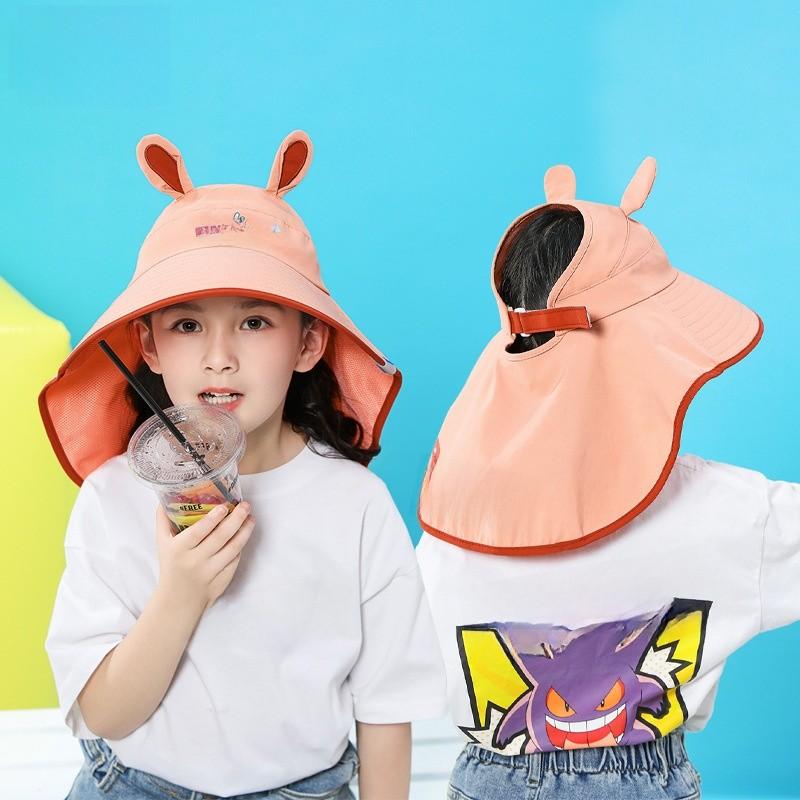 Forest Beerus Letter Girls Kids Sunshade Cap Guard Floppy Brim Summer Outdoor