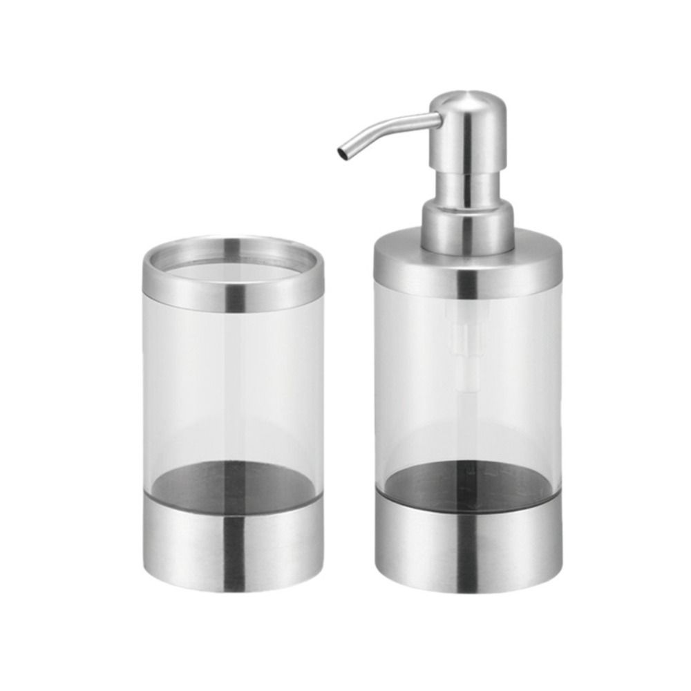 350ml Fassungsvermögen Handdesinfektionsmittel-Spender 304 Edelstahl Duschgel-Spender Spülbeckenmontage