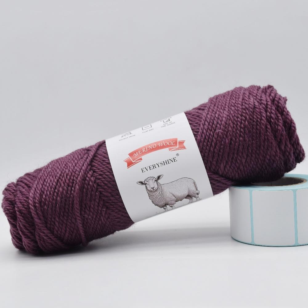 3 balenia hrubej priadze z merino vlny (100g/3.53oz Na klbko) – 110m/120yd Viacfarebná mäkká pletacia a háčkovacia priadza na DIY remeslá Teplé ručne vyrobené potreby