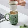 Acera Auspicious Dragon Living Ceramic Tea Separation Mug