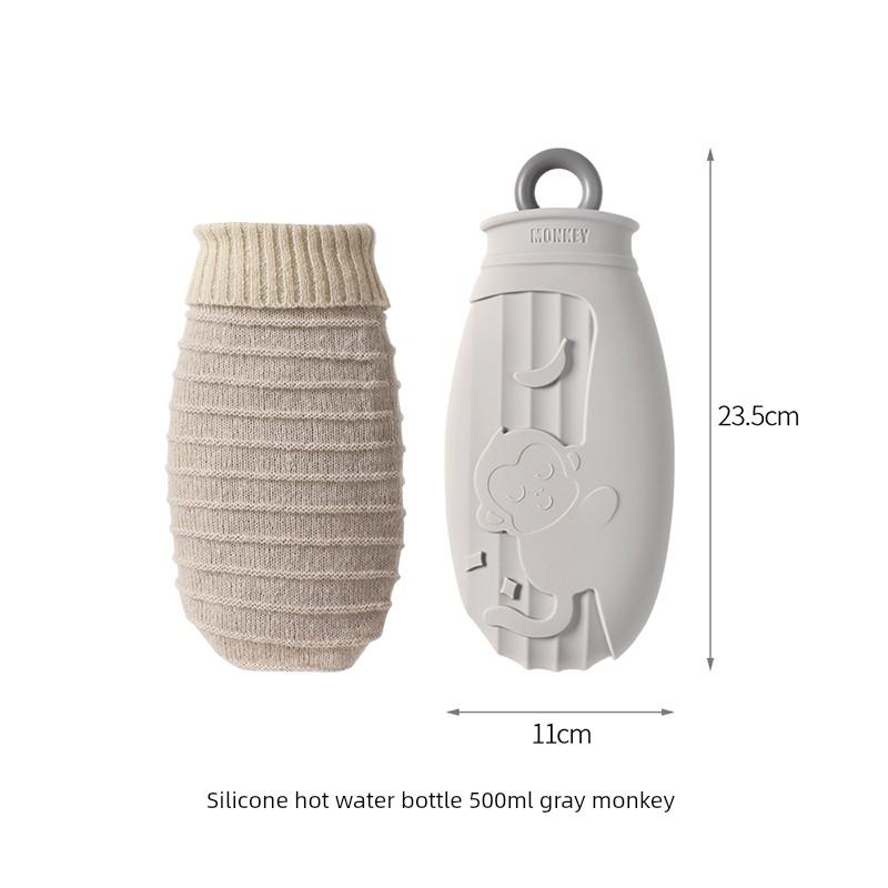 Fasola Small Hot Water Bag, Water-Filled Hot Water Bag for Menstrual Pain Relief, Mini Hot Compress Bag for Girls, Silicone Hand Warmer Bag