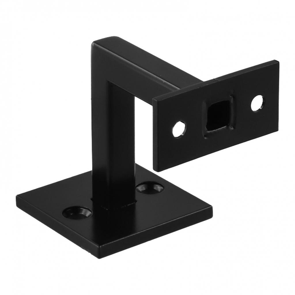 Black Hand Rail Bracket Stainless Steel for Staircase Wall Installation