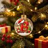 Winter Holiday Party Supplies 26?Letter Acrylic Christmas Ball Ornament, 3D Crystal Style Alphabet Xmas Wall Hanging Ornaments Pendant, Tree
