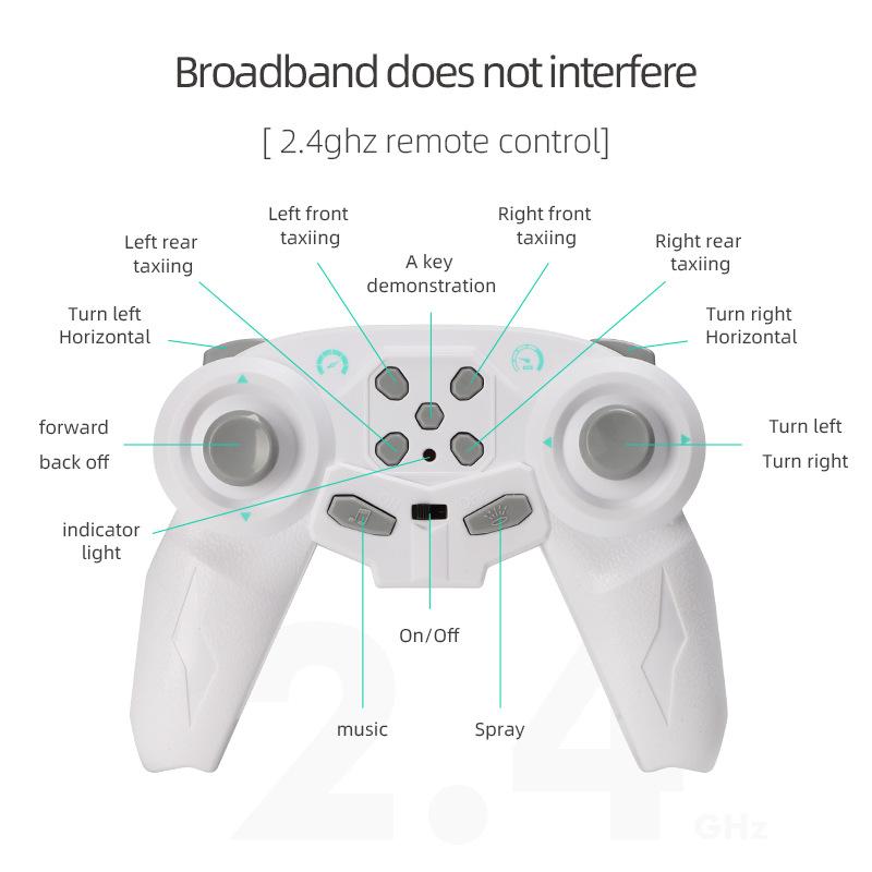 Tiger Drift Spray Racing Muzică Lumină Viteză Mare 2.4g Telecomandă Mașină Electrică Jucărie pentru Copii