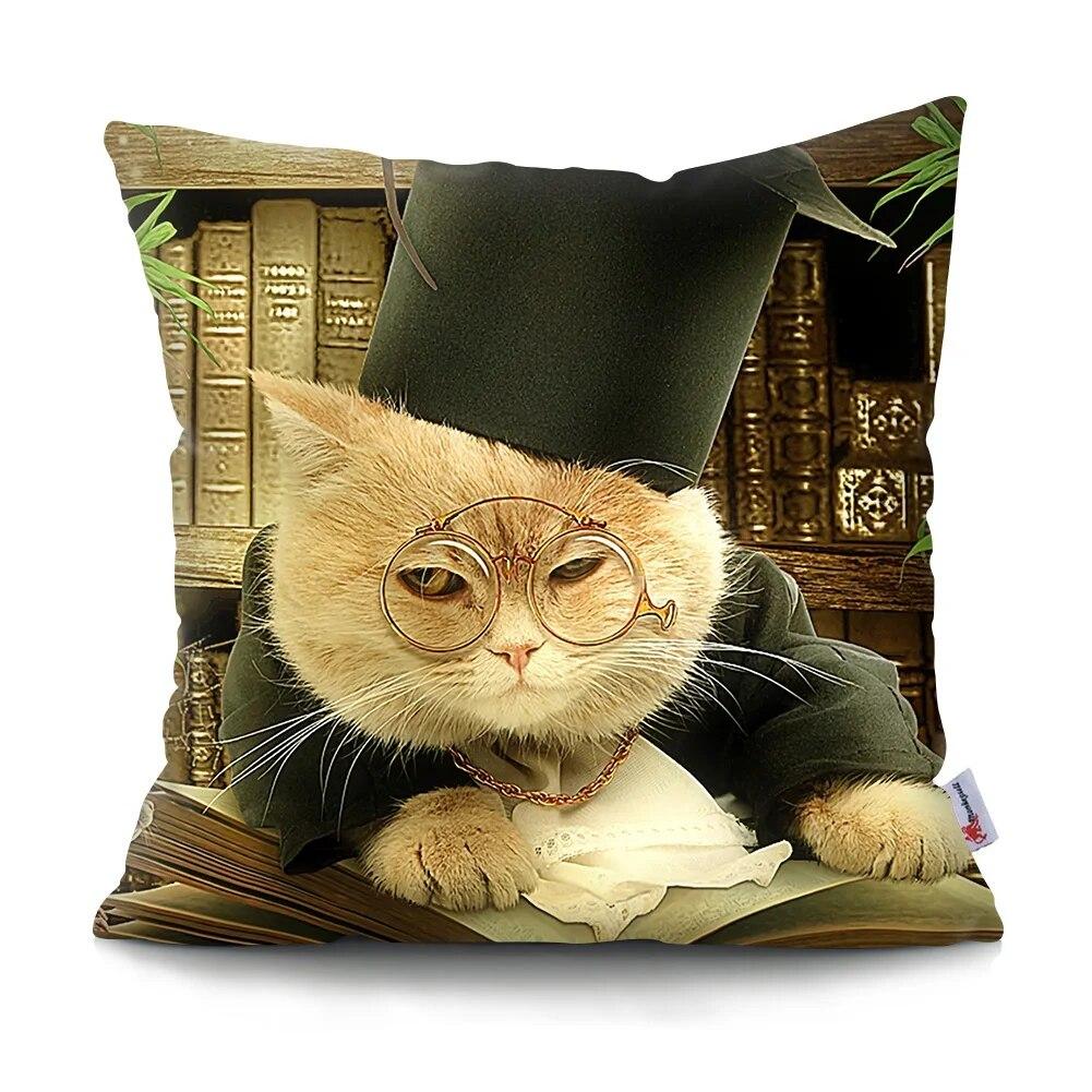 Roztomilá legrační zvířátka povlak na polštář pohovka do auta domácí dekorace povlak na polštář polyester