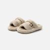 New Indoor Warm, Fleece and Thickened Cotton Slippers with One-piece Shoes