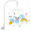 Baby Crib Mobile for Crib with Hanging Rotating Toys, Nursery Mobile with Music Box, Black and White Mobile for Baby Newborns 0-24 Months