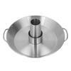 Reusable Beer Can Chicken Roaster Rack Stainless Steel Large Grill Chicken Holder Round Silver BBQ Roasting Pan