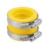 ACROPIX 35mm ID Rubber Yellow Motorcycle Carburetor Adapter Inlet Inlet Pipe Manifold Adaptor Boot Sleeve Interface (2 Clamps)