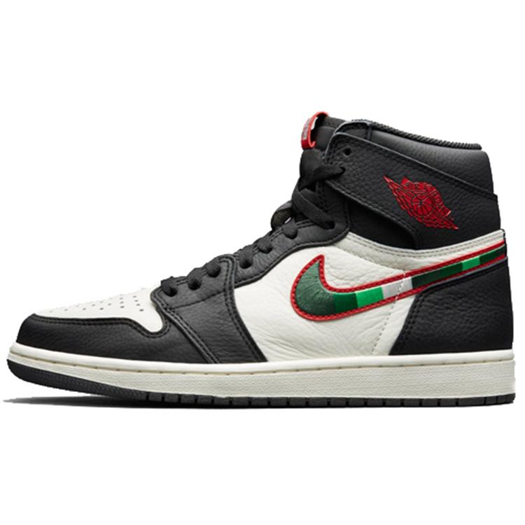 Air Jordan 1 Retro High OG 'A Star Is Born' (Unisex) Black / Sail-University Blue-Varsity Red Vintage Basketball Shoes 555088 015