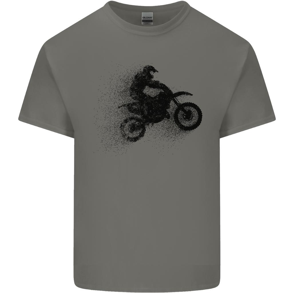 Abstract Motocross Rider Dirt Bike Unisexs Light Cotton TShirt