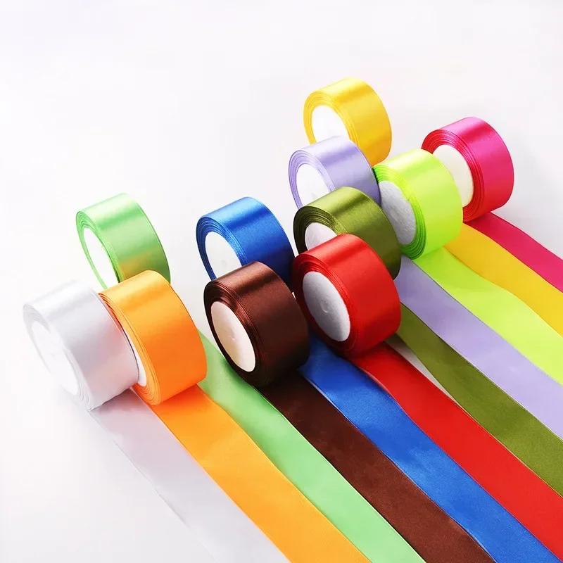 1 Volume 22 Meters Silk Satin Ribbons for Crafts Bow Handmade DIY Gift Wrap Party Wedding Decorative 6/10/15/20/25/40/50mm Tape