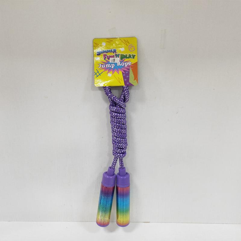 Children's Handle Color Rope Jumping Rope Sports Primary School Students Kindergarten Beginner Stationery Toy Gifts