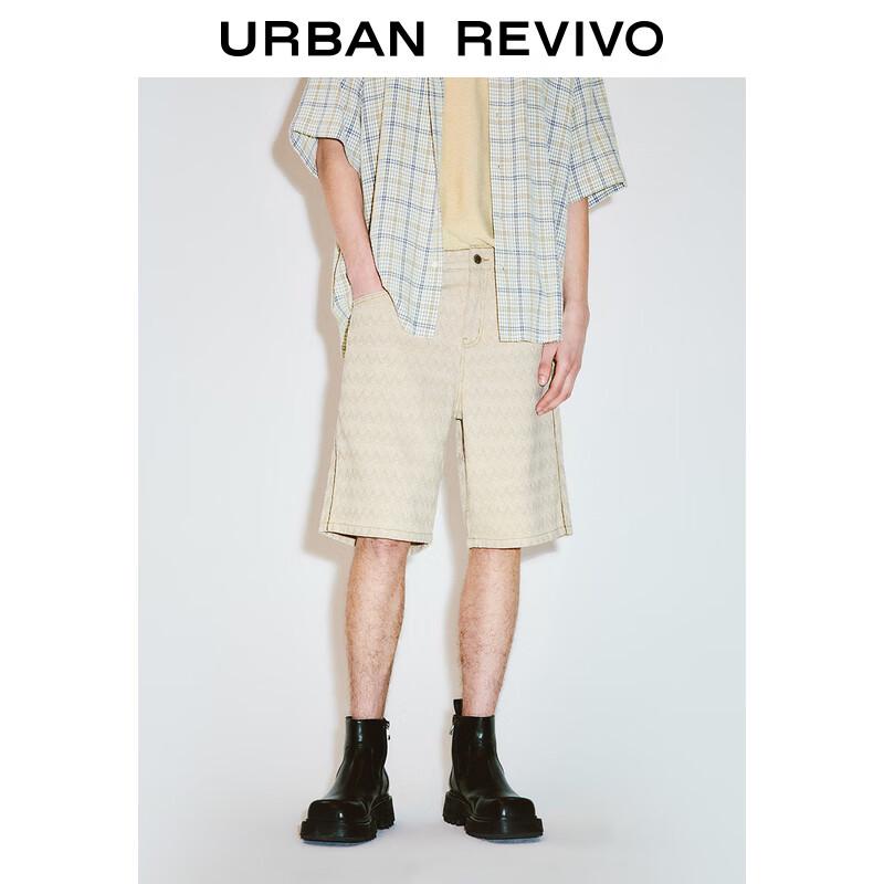 UR Men s Fashion Retro Textured Casual Shorts 30