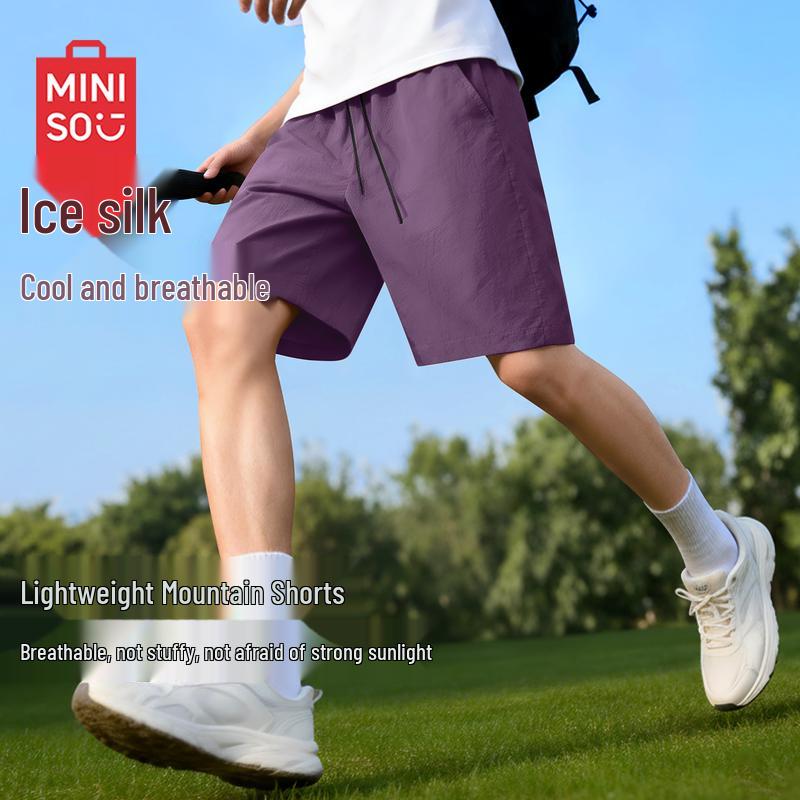 

MINISO Men s Quick-Dry Breathable Casual Shorts XL