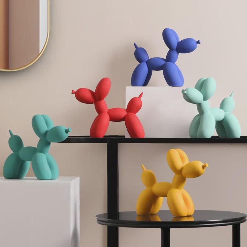 Colorful Modern Balloon Dog Ornaments: Living Room, Wine Cabinet & Office Decor