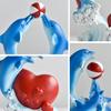 Dolphin Figurine Collectible Tabletop Resin Dolphin Statue Heart Dolphin Ornament Valentine's Day Gift for Women Wife Girlfriend