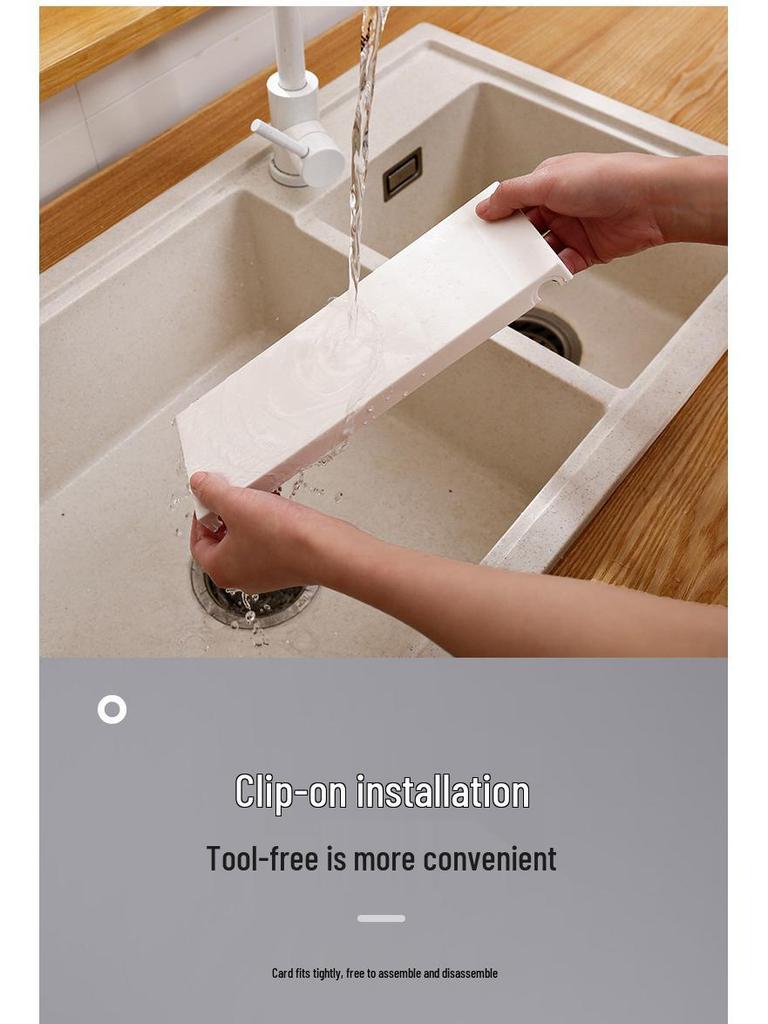 Retractable Stainless Steel Under-Sink Organizer with Pull-Out Drawer