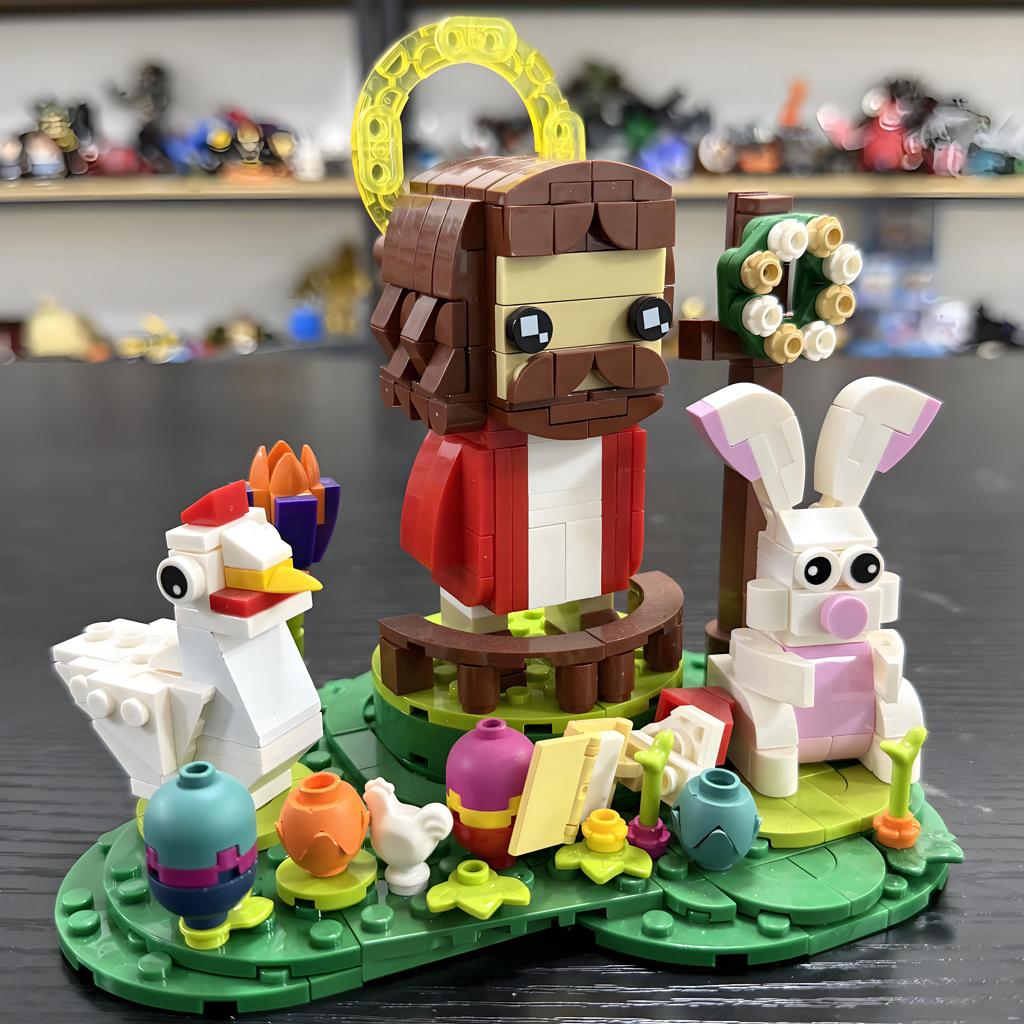 1050pcs Jesus Building Block Set, The Nativity Set, Building Toy of Faith Series, Bible Story, Christian Gift fofor Adults