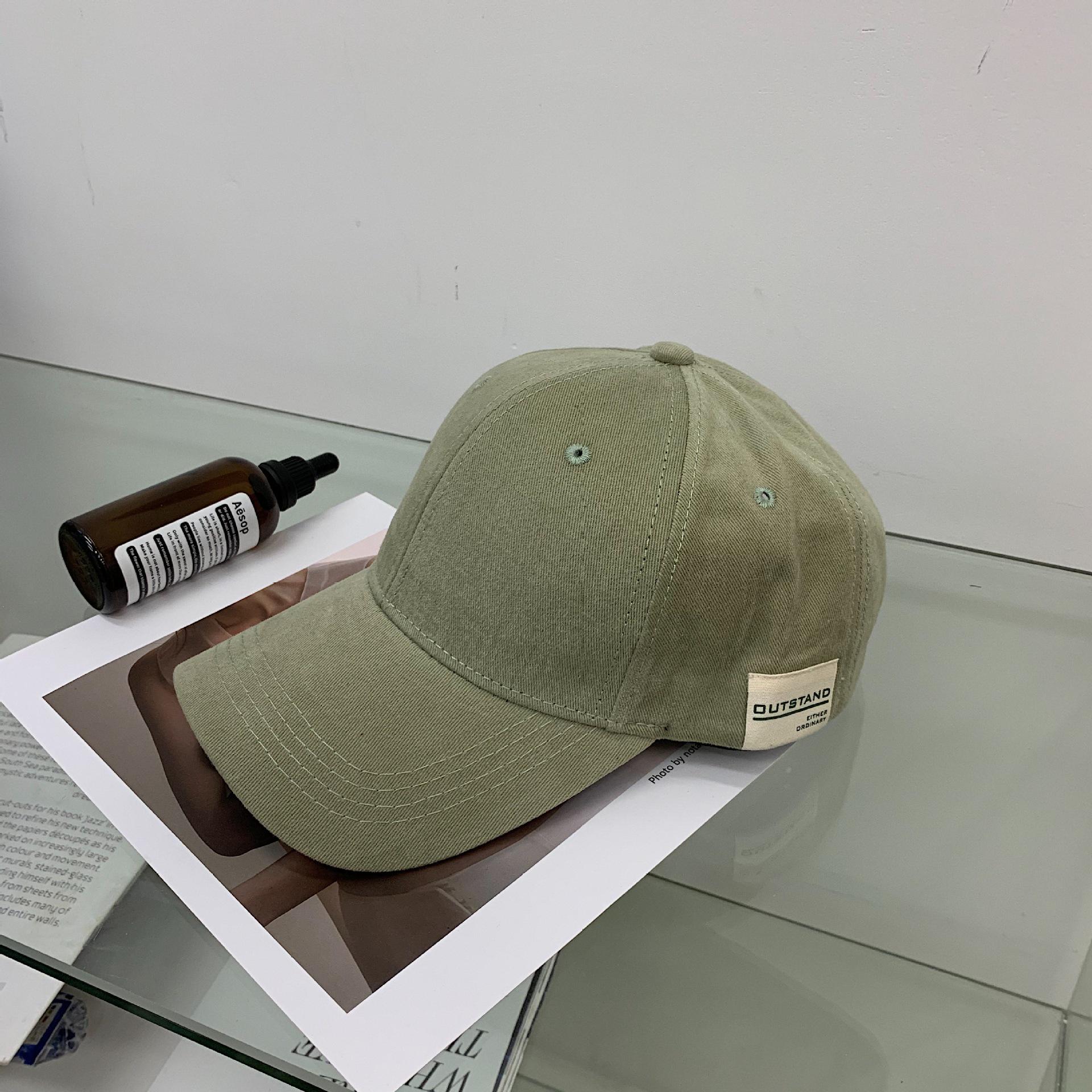 

Модная корейская бейсболка в стиле ретро для женщин и мужчин - мягкая кепка от солнца на весну/лето Adjustable