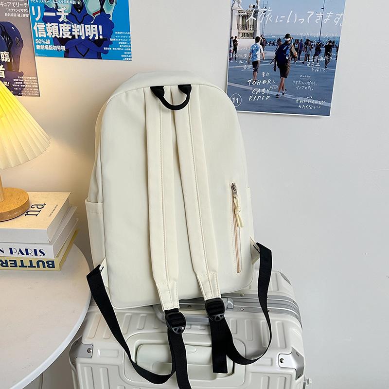 School bag new school bag female ins campus simple and lightweight backpack Korean version versatile Mori high school student backpack