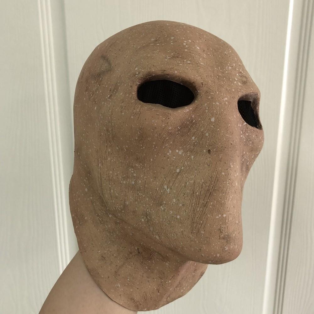 Faceless Man Alien Skull Latex Helmet Dress Up Party Cosplay Props  Unisex
