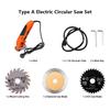 400W 10000RPM Mini Circular Saw Electric Saw Ceramics Metal Wood Cutting Woodworking DIY Power Tool with 3pc Blades