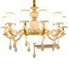 Modern European LED Crystal Chandelier for Living Room, Bedroom, Dining & Hall