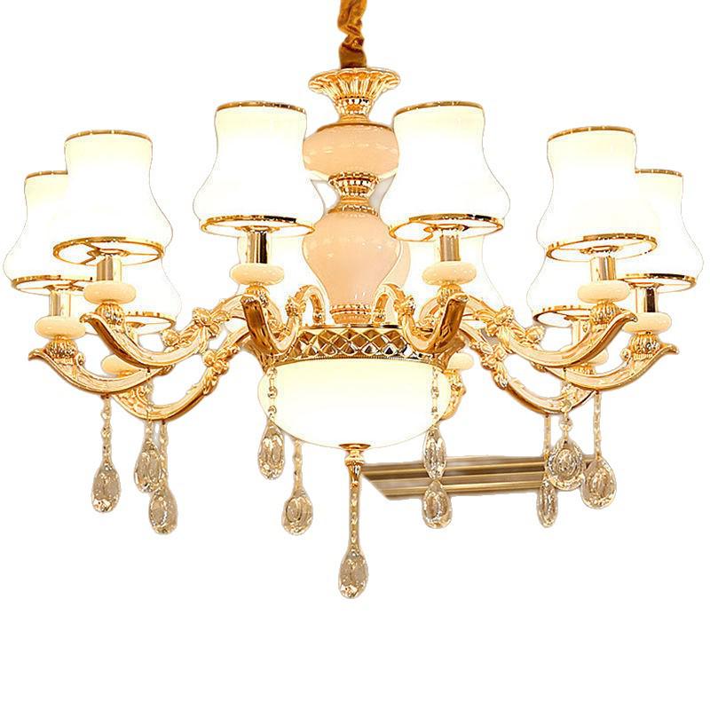 Modern European LED Crystal Chandelier for Living Room, Bedroom, Dining & Hall