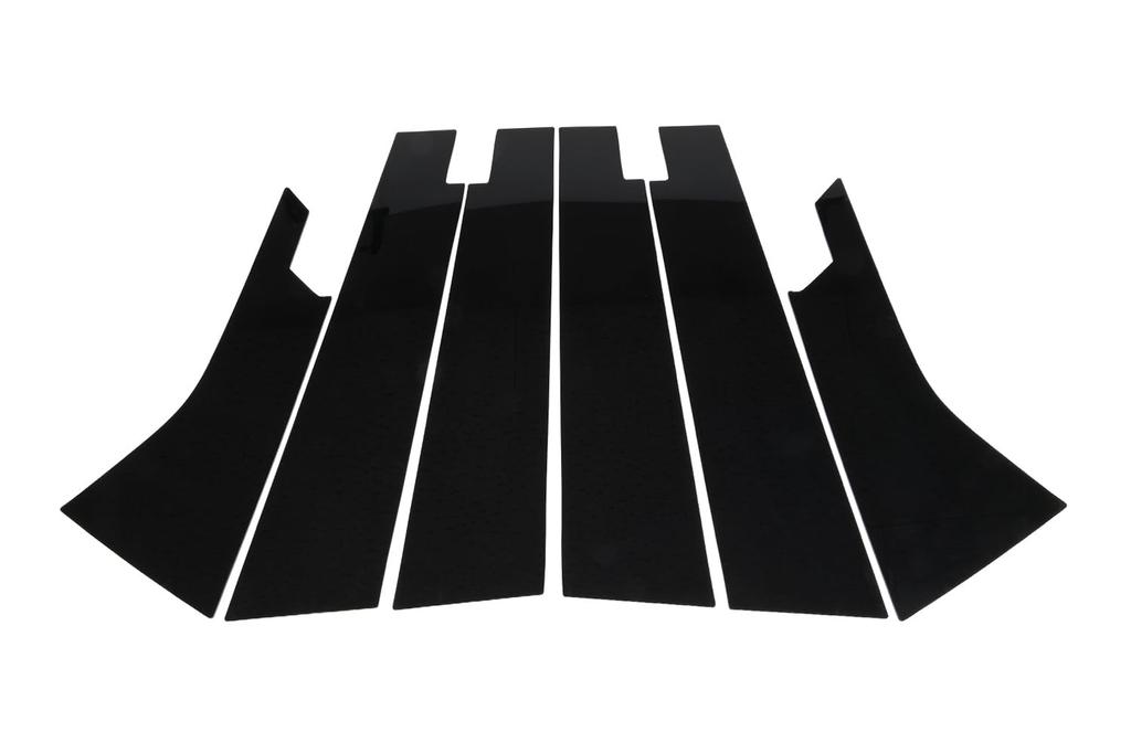 SecondStage Pillar Garnish for Suzuki Front 3S factory side Piano Black (with visors) - (S110BLK)