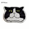 High Quality Cat Floor Mat Cashmere Anti Slip Bath Mat Stain Resistant Waterproof Doormat Bedroom