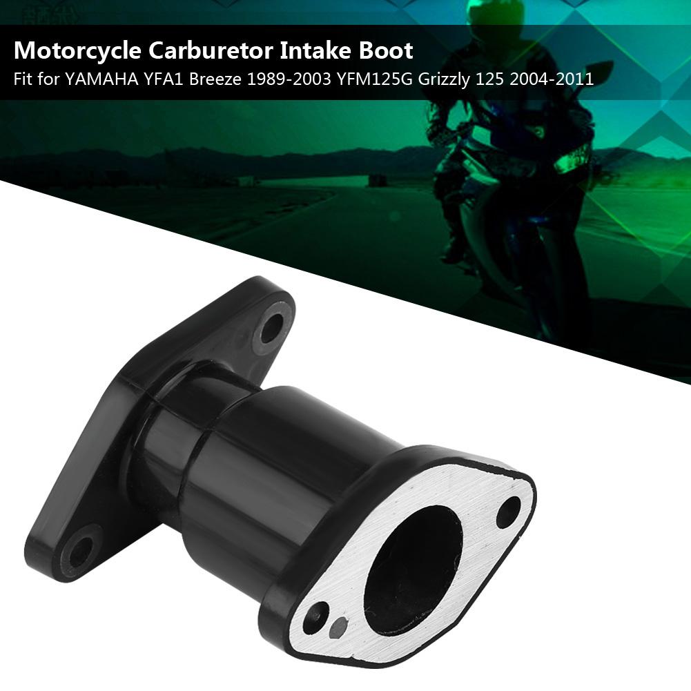 Carburetor Boot Manifold Boot Item High Quality   Plastic Replacement Part for YFA1 BREEZE YFM125G GRIZZLY 125 BLACK 7.7x7x7cm