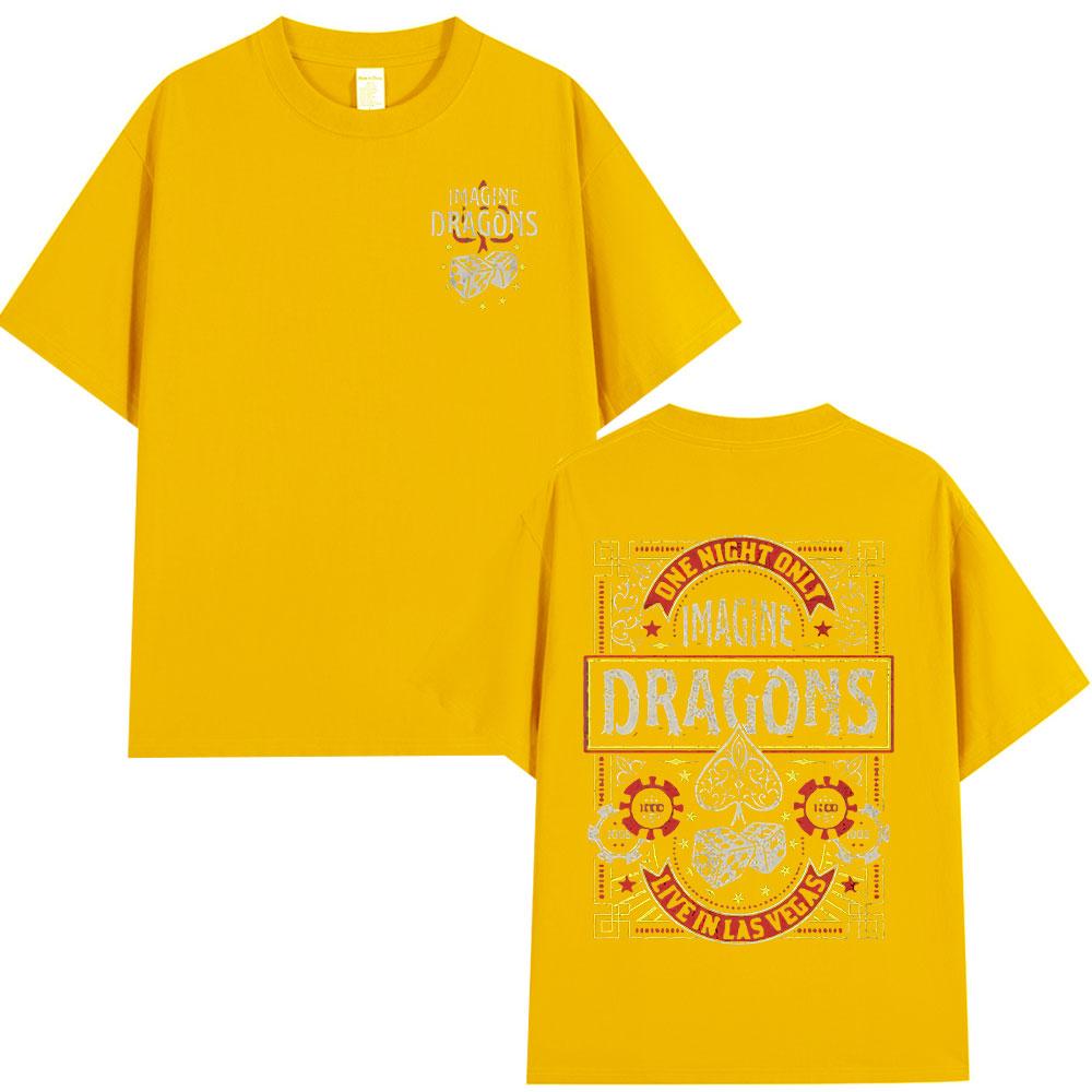 Rock Band Imagine Dragons Music Album T Shirt Fashion Hip Hop Tshirt Unisex Women Cotton Comfort Short Sleeve Tshirts Streetwear
