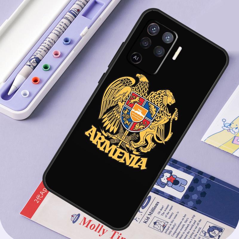 Armenian Flag For Oppo A17 A18 A94 A74 A54 A15 A38 A58 A78 A98 A40 A60 A80 A16 A76 A96 A57 A77 A5 Pro Case