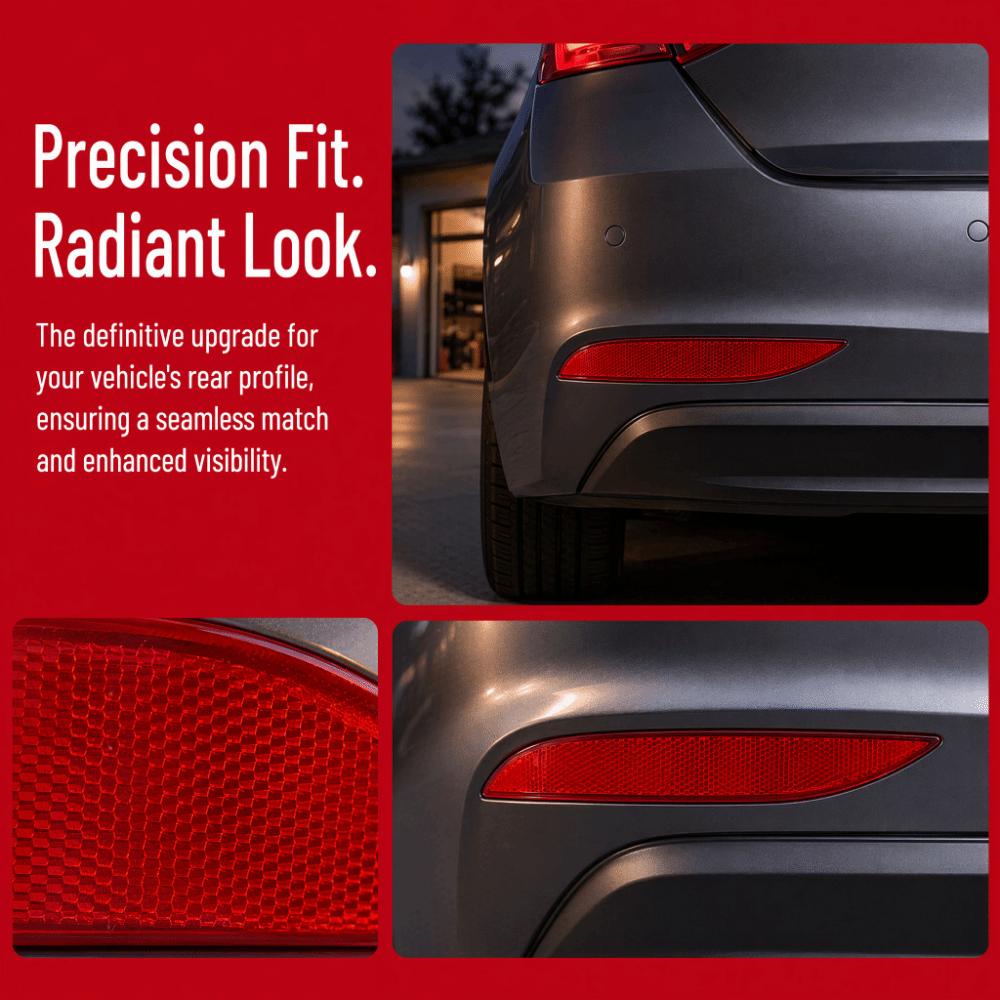 2PCS Rear Safety Reflective Lens for RENAULT MEGANE MK3 2008‑2013