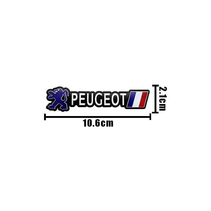 3D Aluminum Metal Car Stickers Body Car Styling Emblem Badge for Peugeot 306 308 408 108 RCZ 208 107 106 206 207 Decal Accessory
