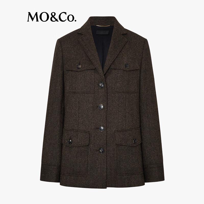 MO&Co. Wool Suit Collar Coat