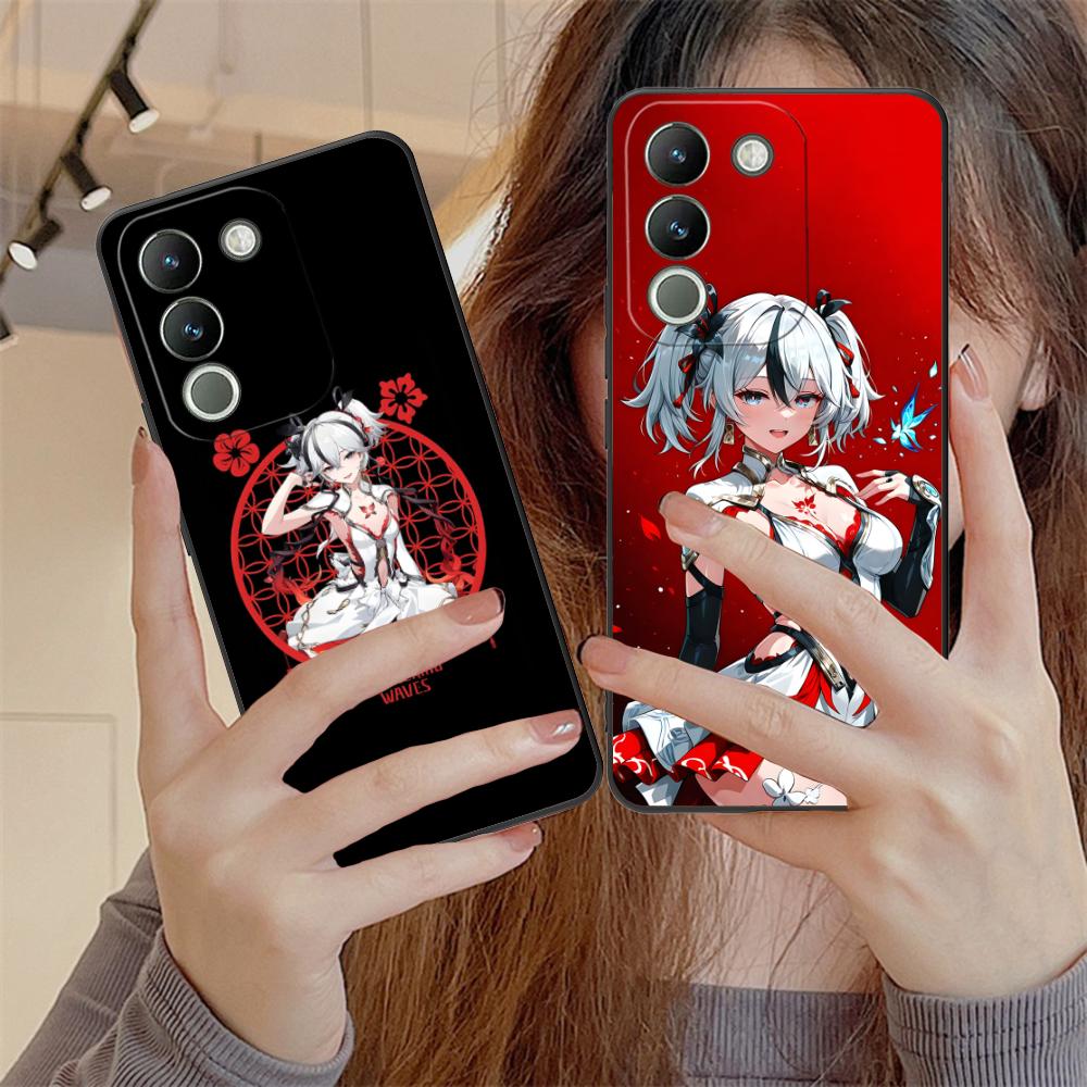 Wuthering Waves Camellya Phone Case for VIVO V60 V50 V40 V30 V29 V27 V25 V23 Pro Lite 5G Colorful Printing Cover Luxury Pretty