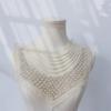 Embroidered Beadwork Collar Applique Mesh Collar Accessory For Elegances Social Gatherings Clothing Garment Decoration