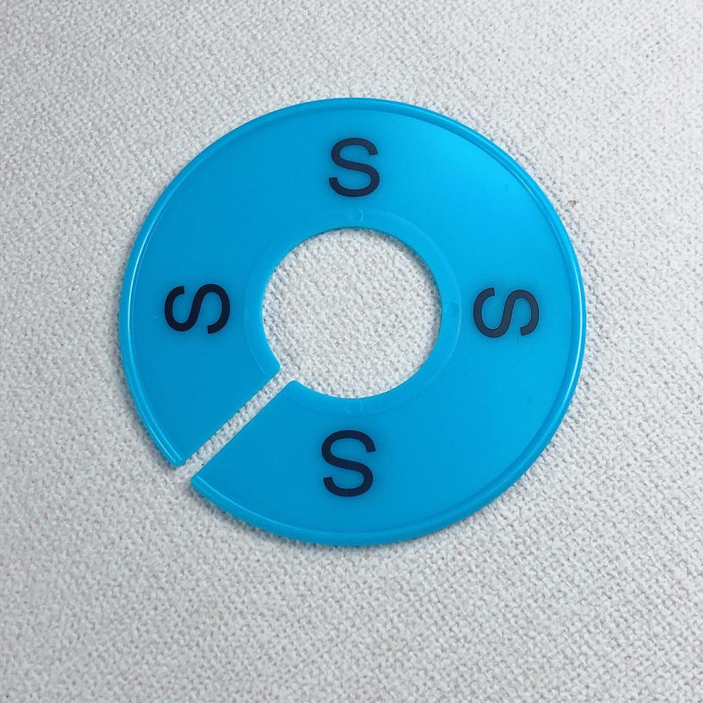 Colorful Round Divider Rings in Sizes XXS-XXXL, Customizable Printing Available