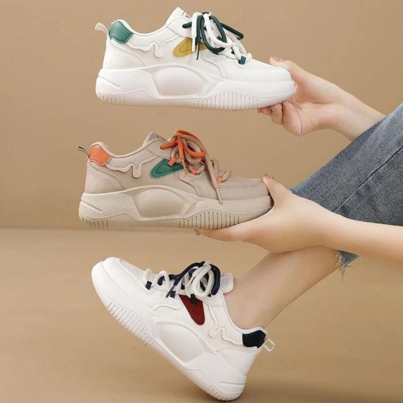 Popular Dad Shoes Women 2025 Spring and Autumn New Little White Shoes Versatile Women's Shoes Soft Sole Non-slip Waterproof Summer Sports Shoes