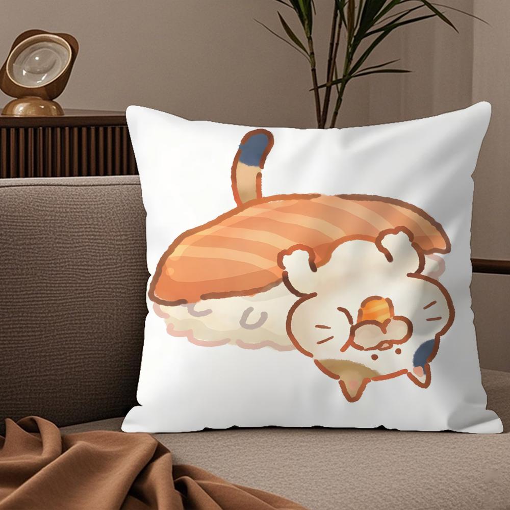 fashing animal companion patterns Pillow Case Silky elegant Comfort Sofa Bed Invisible zipper