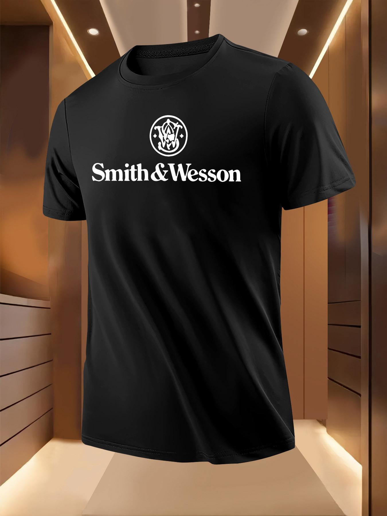 Classic Brand Logo Print Tshirt - Breathable Summer Casua... L
