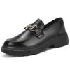 Women's summer new casual versatile black uniform shoes, student one-pedal single shoes