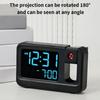 Quiet Operate LCD Clock With Auto Adjusting Brightness And Temperature Date Display Multifunctional