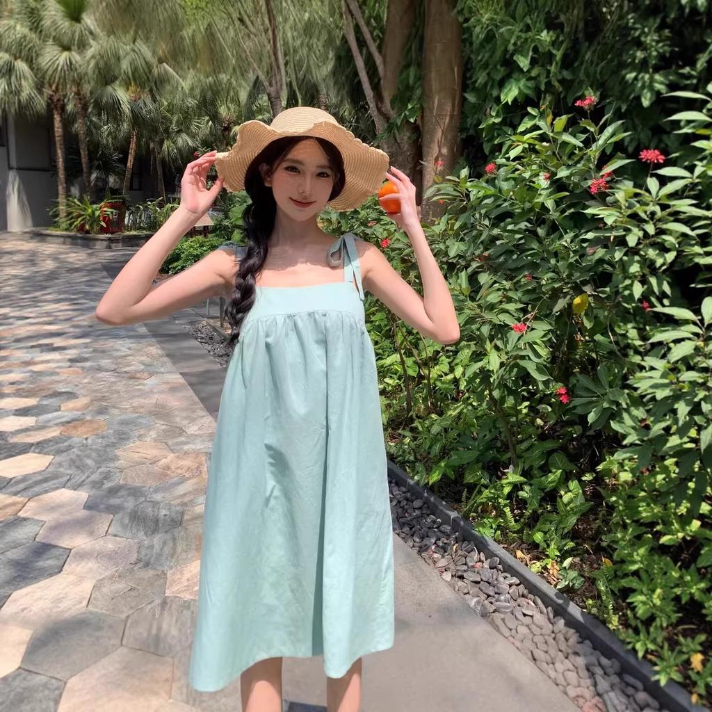 New product suspender dress women's skirt summer thin temperament casual beach dress