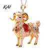 Seasonal Party Favors 2D Flat Christmas Sheep Hanging Ornament with Lanyard, Acrylic Tree Decorations Pendant for Home Festive Decor And Keepsake