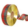Pvc Christmas Premium Decorations Scottish Plaid Ribbon For Festive Tree Decor